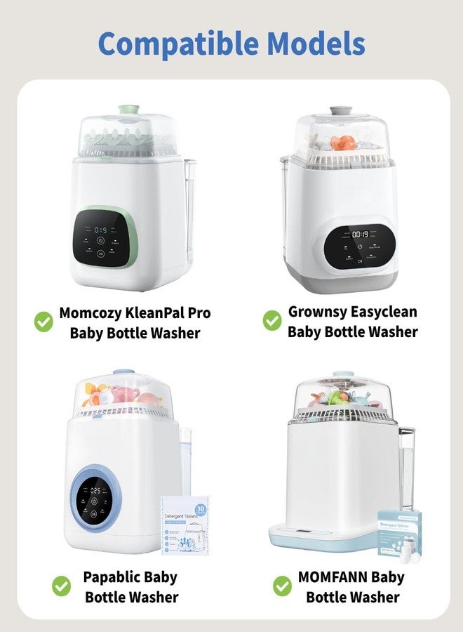 WILERDA 6 Pack HEPA Filter Replacement Compatible with Momcozy, Grownsy, Papablic, MOMFANN Bottle Washer, 99.97% Effective Filtration, Safe Bottle Ceaning Parts - Image 3